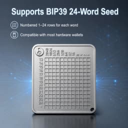 1 Pure Titanium Password Book and 1 Stainless Steel Carving Pen Suitable for Bitcoin, Dogecoin, Cryptocurrency Password Storage