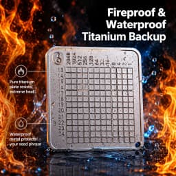 1 Pure Titanium Password Book and 1 Stainless Steel Carving Pen Suitable for Bitcoin, Dogecoin, Cryptocurrency Password Storage