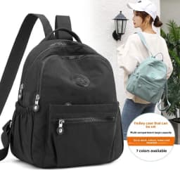 Trendy Women Oxford Mini Backpack Canvas Rucksack Mommy Travel Bag Durable Portable for Outdoor Daily Casual Shopping Trip Use