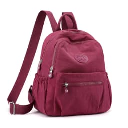 Trendy Women Oxford Mini Backpack Canvas Rucksack Mommy Travel Bag Durable Portable for Outdoor Daily Casual Shopping Trip Use
