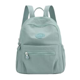 Trendy Women Oxford Mini Backpack Canvas Rucksack Mommy Travel Bag Durable Portable for Outdoor Daily Casual Shopping Trip Use
