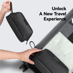 MARK RYDEN Wet and Dry Separation Toiletry Bag Double-layer Travel Dopp Kit with Quick-access Handle
