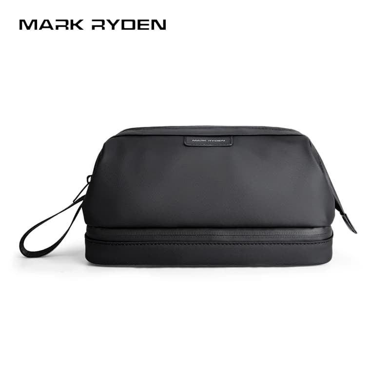 MARK RYDEN Wet and Dry Separation Toiletry Bag Double-layer Travel Dopp Kit with Quick-access Handle