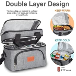 Thickened Freezer Bag High-Quality Insulated Lunch Bag Tactical Ice Bag Portable For Traveling Hiking Beach Trips