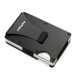 Compatible with MagSafe Wallet, Slim Wallet for Men with Money Clip, Rfid Blocking Metal Card Holder, Minimalist Magnetic Wallet