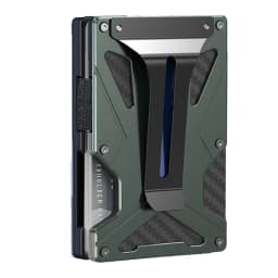 Magnetic Phone Wallet Compatible with Apple MagSafe-Metal Card Holder with AirTag Holder, RFID Blocking & Money Clip Mag Safe Wa