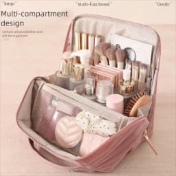 Fashion Makeup Bag Velvet Fashion Portable Makeup Bag Multifunctional Cosmetic Bag Waterproof Travel Organizer Makeup Case