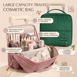 Fashion Makeup Bag Velvet Fashion Portable Makeup Bag Multifunctional Cosmetic Bag Waterproof Travel Organizer Makeup Case