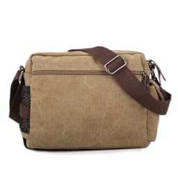 Vintage Canvas Multi-functional Casual Messenger Bag Men's Leisure Shoulder Crossbody Satchel Small for Male