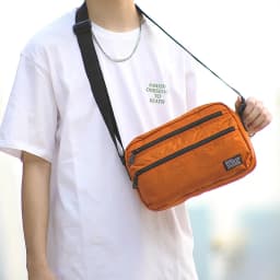 Minimalist Crossbody Sling Bag for Men, Japanese Inspired Messenger Bag, Durable Waterproof, Travel & Daily Use, Unisex