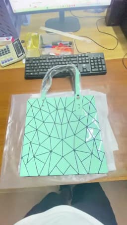 2026 Summer New Trendy Geometric Patchwork Rhombus Tote Bag Versatile Large Capacity Floral Handbag Shoulder Shopping Bag