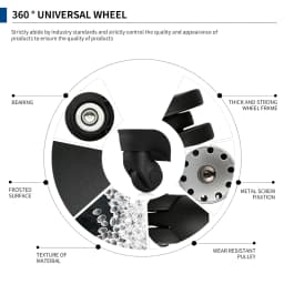 Adapt to for American Tourister 76A Luggage Wheel Accessories Roller Hongsheng A20 Caster Pulley Trolley Suitcase Universal Whee