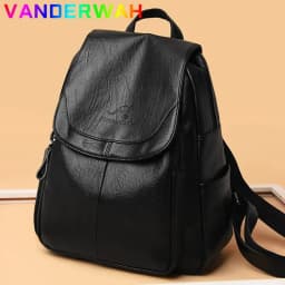 Genuine Women Soft Leather Backpack Fashion Female Shoulder Bag Sac a Dos Ladies Bagpack Mochilas School Bags For Teenage Girls