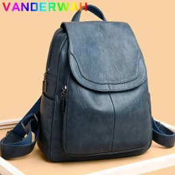 Genuine Women Soft Leather Backpack Fashion Female Shoulder Bag Sac a Dos Ladies Bagpack Mochilas School Bags For Teenage Girls