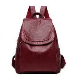 Genuine Women Soft Leather Backpack Fashion Female Shoulder Bag Sac a Dos Ladies Bagpack Mochilas School Bags For Teenage Girls