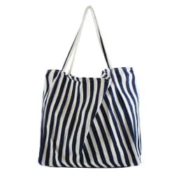 Large Capcity Korean Style Stripe Canvas Tote Bag Female Casual Simple Shoulder Bags Shopping Handbag Daily Totes Bag