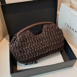 New Summer Beach Bag for Women Clutch Bag Luxury Designer Straw Bags Tote Handbag Fashion Woven Rattan Bags Female Travel Purse