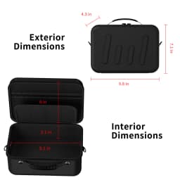 Camera Case For Canon EOS Rebel T7/R50/R100 and More DSLR & Mirrorless Cameras,Portable Travel Bag with Adjustable Dividers