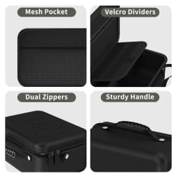 Camera Case For Canon EOS Rebel T7/R50/R100 and More DSLR & Mirrorless Cameras,Portable Travel Bag with Adjustable Dividers