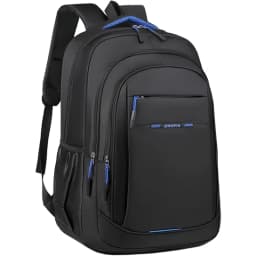 Comfort Padded Business Laptop Backpack Men Oxford Cloth Rucksack With Luggage Strap for School Work Outdoor Trip