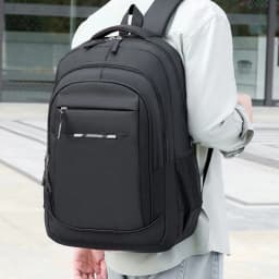 Comfort Padded Business Laptop Backpack Men Oxford Cloth Rucksack With Luggage Strap for School Work Outdoor Trip