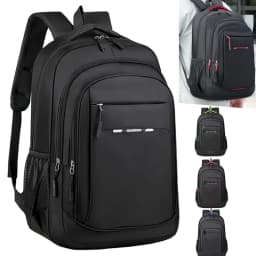 Comfort Padded Business Laptop Backpack Men Oxford Cloth Rucksack With Luggage Strap for School Work Outdoor Trip