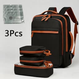 Oghuafee Large-Capacity Expandable Computer Backpack, Lightweight Commuter Backpack, Dry and Wet Separation Unisex Casual Nylon Backpack, Suitable for Commuting, Travel, Etc