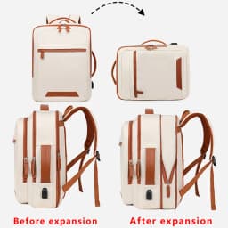 Oghuafee Large-Capacity Expandable Computer Backpack, Lightweight Commuter Backpack, Dry and Wet Separation Unisex Casual Nylon Backpack, Suitable for Commuting, Travel, Etc