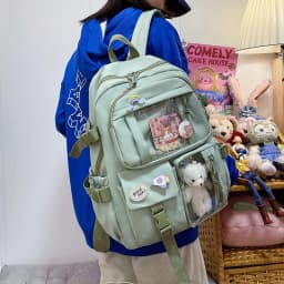 Fashion Girls Backpack New Large Capacity Korean Style Women Backpacks Cute Student School Backpack Versatile Women's Bag