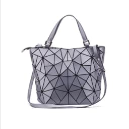 Luminous Bag Sequins Geometric Bags for Women 2024 Quilted Shoulder Bags Laser Plain Folding Female Handbags Bolsa Feminina