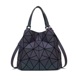 Luminous Bag Sequins Geometric Bags for Women 2024 Quilted Shoulder Bags Laser Plain Folding Female Handbags Bolsa Feminina