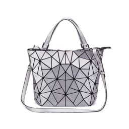 Luminous Bag Sequins Geometric Bags for Women 2024 Quilted Shoulder Bags Laser Plain Folding Female Handbags Bolsa Feminina