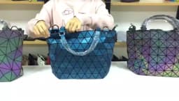 Luminous Bag Sequins Geometric Bags for Women 2024 Quilted Shoulder Bags Laser Plain Folding Female Handbags Bolsa Feminina