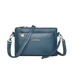 Solid Color Simple Retro Women's Small Crossbody Bag Soft PU Leather Multi-layered Shoulder Bag Casual Large Capacity Sling Bag