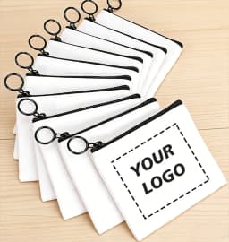 10-pack, DIY Customizable Coin Purse with Your Logo/Image – Women's Purse, Unisex Purse, Girls' Purse