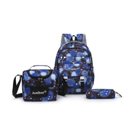 3pcs/set Girls Cartoon Print Schoolbag Elementary Backpack Middle School Campus Bag