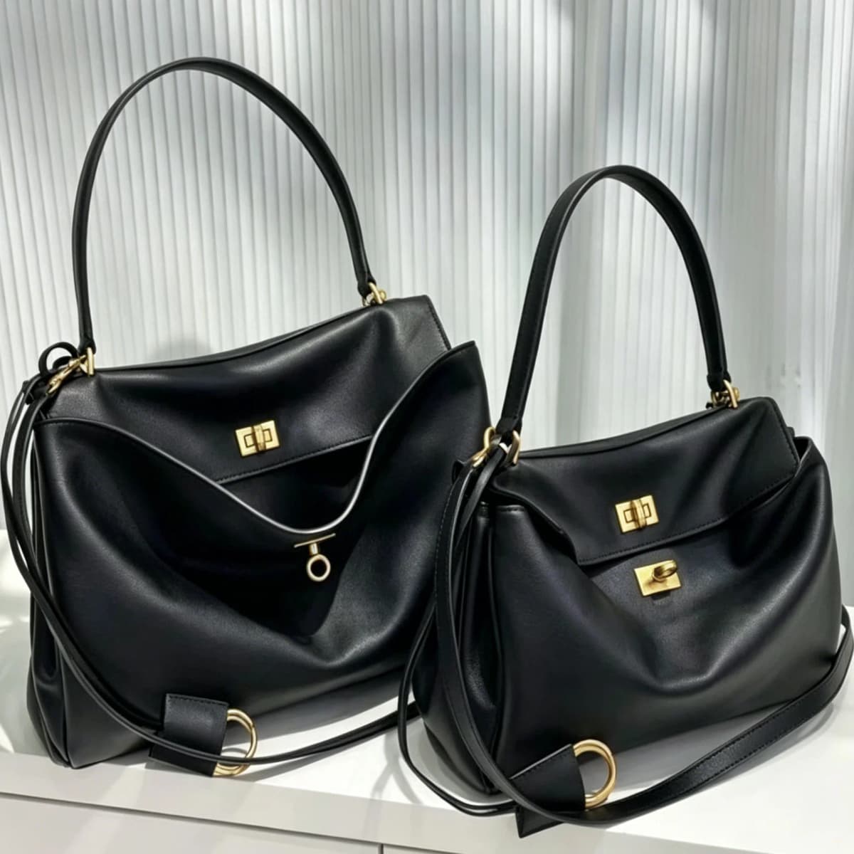 Luxury PU Leather сумка тоут женская, High-end Brand Multi-layered Large-capacity Texture Crossbody Bag,metal Buckle Flip Design