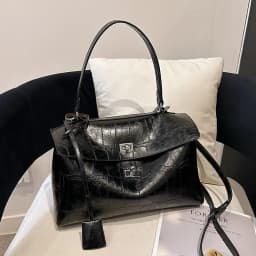 Luxury PU Leather сумка тоут женская, High-end Brand Multi-layered Large-capacity Texture Crossbody Bag,metal Buckle Flip Design