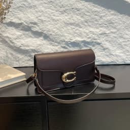 New Niche Women's 2026 Textured Solid Color Simple Stylish Unique Small Square Commuting Shoulder Bag For Women