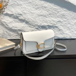 New Niche Women's 2026 Textured Solid Color Simple Stylish Unique Small Square Commuting Shoulder Bag For Women