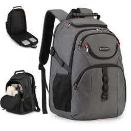 Business Travel Men's Backpack Large Capacity Multi-compartment Computer Student Commuter Bag 15 Inch Laptop Capacity Pure Color