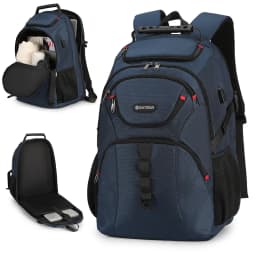 Business Travel Men's Backpack Large Capacity Multi-compartment Computer Student Commuter Bag 15 Inch Laptop Capacity Pure Color
