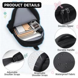 Cute Aesthetics 14-inch Laptop Backpack, Large Women's College Backpack, Lightweight Waterproof Travel Backpack College Style
