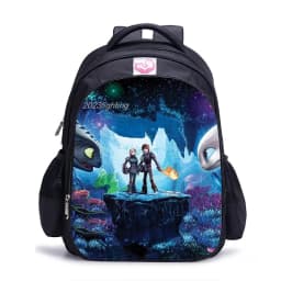 Cartoon How to Train Your Dragon School Bag for Girls Boys Orthopedic Primary Schoolbag Folded Children School Bag for Kids