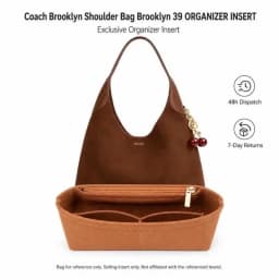 Felt Bag Organizer Insert for Coach Brooklyn Shoulder Bag Liner Fit Structured Storage Insert for 28 34 39 Tote Bag Compartments