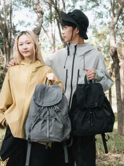 Fashionable Casual Drawstring Backpack for Women 2025 Fashion Large Capacity Lightweight Pleated Backpack for Outdoor Travel