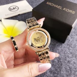 2026 Brand New Michael Kors Women's Stainless Steel Quartz Watch MK Bag, Luxury Design, High-Quality Elegant Gift for Women