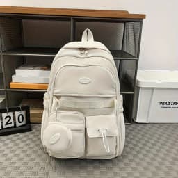 Backpack Simple Large Capacity Sports Travel Backpack Junior High School Leisure Backpack Tutorial Bag