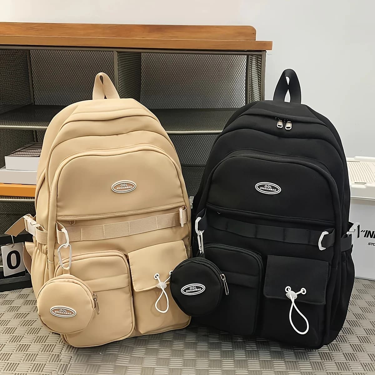 Backpack Simple Large Capacity Sports Travel Backpack Junior High School Leisure Backpack Tutorial Bag