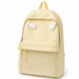 2 Sizes Polka Dot Backpack Large Capacity Transparent Pocket School Daypack Polka Dot Pattern Transparent Pocket Backpack